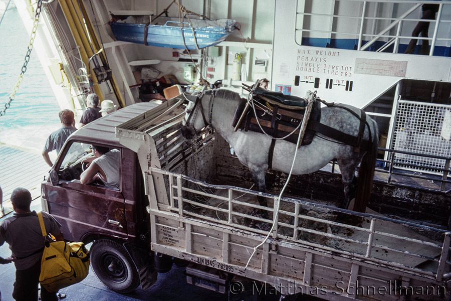 Transport back-up, Alonnisos, Greece